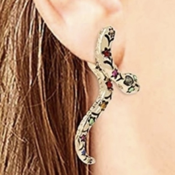 Betsey Johnson Snake Earrings - Picture 3 of 5